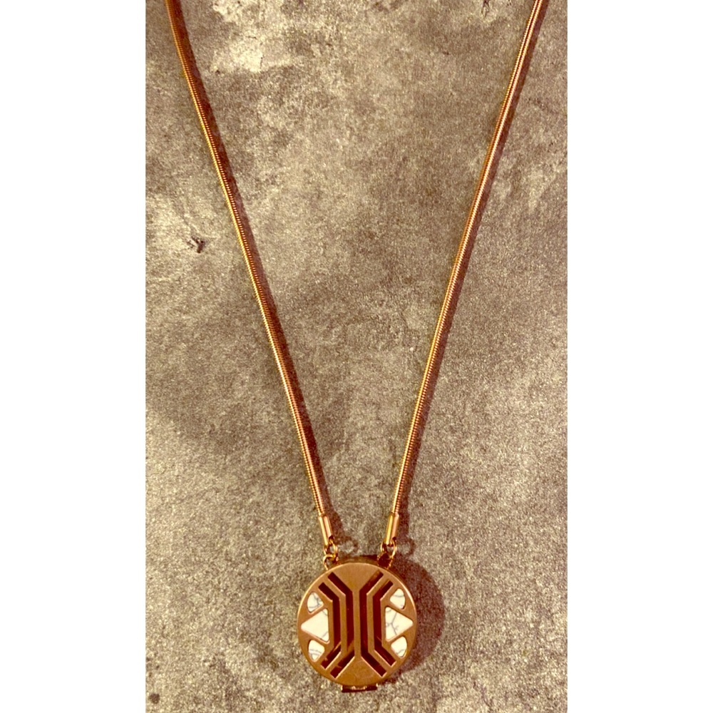 Keep Collective Rose Gold Howlite Locket